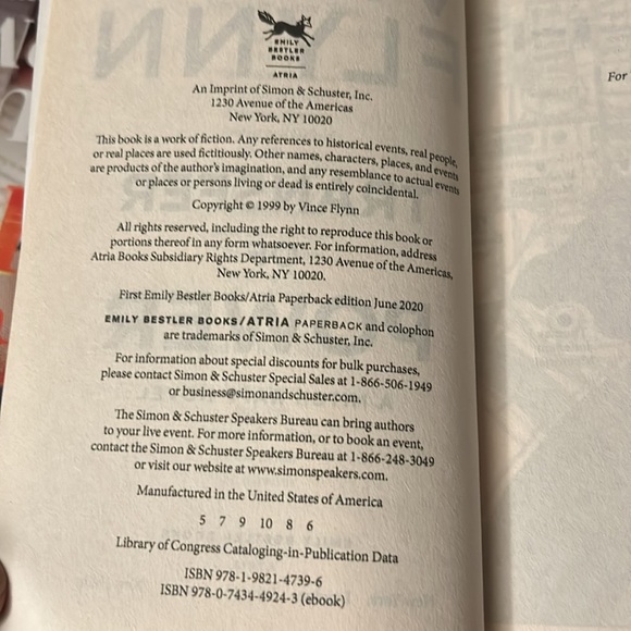 Book Transfer Of Power by Vince Flynn Novel - Picture 5 of 5